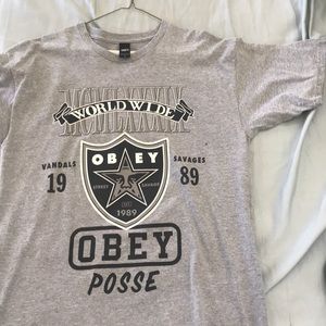 Gray Obey T shirt